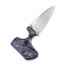 WEKNIFE NexoMorph Thumb Stud & Button Lock & Morphing Folding Knife Flamed Titanium Handle (2.95" Hand Rubbed Satin Bohler M390 Blade) WE24037B-3 - We Knife