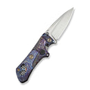 WEKNIFE NexoMorph Thumb Stud & Button Lock & Morphing Folding Knife Flamed Titanium Handle (2.95" Hand Rubbed Satin Bohler M390 Blade) WE24037B-3 - We Knife