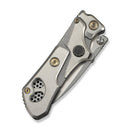 WEKNIFE NexoMorph Thumb Stud & Button Lock & Morphing Folding Knife Gray Titanium Handle (2.95" Stonewashed Bohler M390 Blade) WE24037B-2 - We Knife