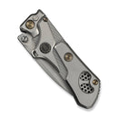 WEKNIFE NexoMorph Thumb Stud & Button Lock & Morphing Folding Knife Gray Titanium Handle (2.95" Stonewashed Bohler M390 Blade) WE24037B-2 - We Knife