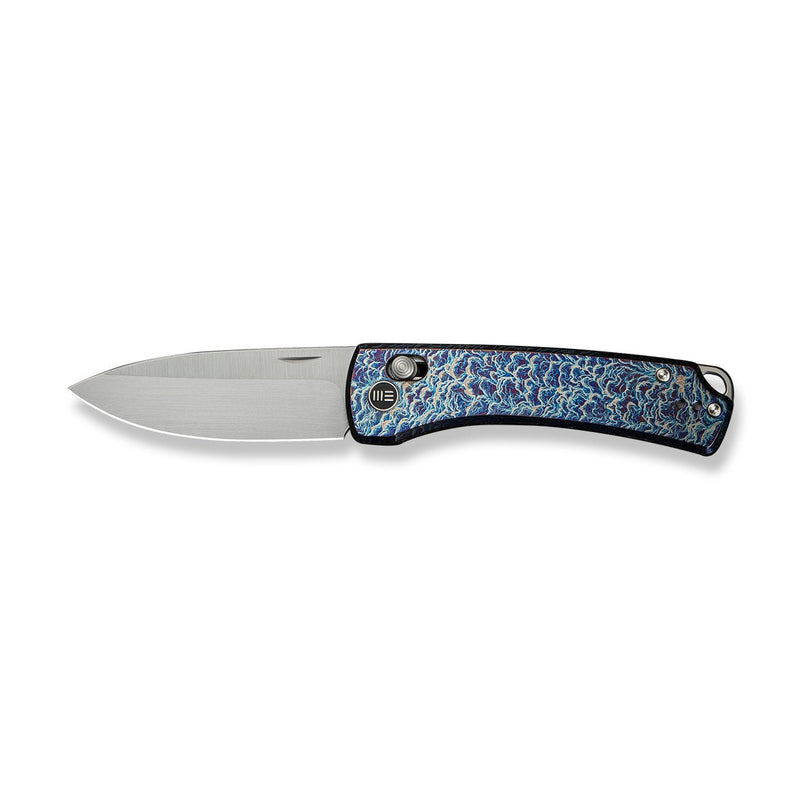 WEKNIFE Nightblade Crossbar Lock Knife Flamed Titanium Handle (2.98" Hand Rubbed Satin CPM 20CV Blade) WE22046 - 4
