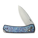 WEKNIFE Nightblade Crossbar Lock Knife Flamed Titanium Handle (2.98" Hand Rubbed Satin CPM 20CV Blade) WE22046 - 4