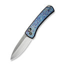 WEKNIFE Nightblade Crossbar Lock Knife Flamed Titanium Handle (2.98" Hand Rubbed Satin CPM 20CV Blade) WE22046 - 4