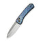 WEKNIFE Nightblade Crossbar Lock Knife Flamed Titanium Handle (2.98" Hand Rubbed Satin CPM 20CV Blade) WE22046 - 4