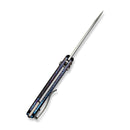 WEKNIFE Nightblade Crossbar Lock Knife Flamed Titanium Handle (2.98" Hand Rubbed Satin CPM 20CV Blade) WE22046 - 4