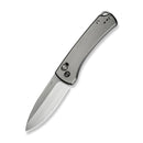 WEKNIFE Nightblade Crossbar Lock Knife Polished Bead Blasted Titanium Handle (2.98" Hand Rubbed Satin CPM 20CV Blade) WE22046 - 2