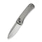WEKNIFE Nightblade Crossbar Lock Knife Polished Bead Blasted Titanium Handle (2.98" Hand Rubbed Satin CPM 20CV Blade) WE22046 - 2