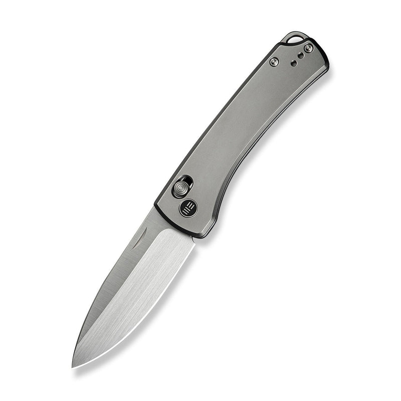 WEKNIFE Nightblade Crossbar Lock Knife Polished Bead Blasted Titanium Handle (2.98" Hand Rubbed Satin CPM 20CV Blade) WE22046 - 2