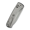 WEKNIFE Nightblade Crossbar Lock Knife Polished Bead Blasted Titanium Handle (2.98" Hand Rubbed Satin CPM 20CV Blade) WE22046 - 2