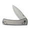 WEKNIFE Nightblade Crossbar Lock Knife Polished Bead Blasted Titanium Handle (2.98" Hand Rubbed Satin CPM 20CV Blade) WE22046 - 2