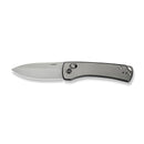 WEKNIFE Nightblade Crossbar Lock Knife Polished Bead Blasted Titanium Handle (2.98" Hand Rubbed Satin CPM 20CV Blade) WE22046 - 2