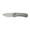 WEKNIFE Nightblade Crossbar Lock Knife Polished Bead Blasted Titanium Handle (2.98" Hand Rubbed Satin CPM 20CV Blade) WE22046 - 2