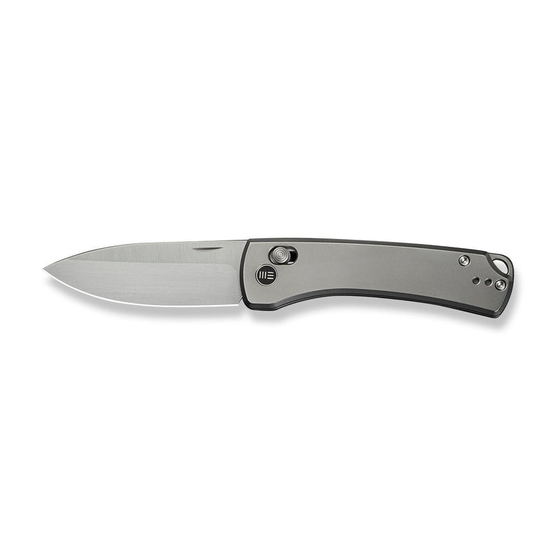 WEKNIFE Nightblade Crossbar Lock Knife Polished Bead Blasted Titanium Handle (2.98" Hand Rubbed Satin CPM 20CV Blade) WE22046 - 2