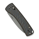 WEKNIFE Nightblade Crossbar Lock Knife Tiger Stripe Pattern Flamed Titanium Handle (2.98" Gray Stonewashed CPM 20CV Blade) WE22046 - 3