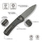 WEKNIFE Nightblade Crossbar Lock Knife Titanium Handle (2.98" CPM 20CV Blade) WE22046 - 3