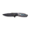WEKNIFE Nitro OG Flipper & Thumb Stud Knife Bronze / Black Titanium Handle With Nebula Fat Carbon Fiber Inlay (3.75" Black Stonewashed Bevels, Black Brushed Flats CPM 20CV Blade) WE23035-4