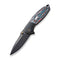 WEKNIFE Nitro OG Flipper & Thumb Stud Knife Bronze / Black Titanium Handle With Nebula Fat Carbon Fiber Inlay (3.75" Black Stonewashed Bevels, Black Brushed Flats CPM 20CV Blade) WE23035-4