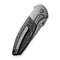 WEKNIFE Nitro OG Flipper & Thumb Stud Knife Gray Titanium Handle With Marble Carbon Fiber Inlay (3.75" Hand Rubbed Satin CPM 20CV Blade) WE23035-1