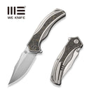 WEKNIFE Ocellus Flipper & Thumb Stud Knife Gray Titanium With Carbon Fiber Inlay (3.44" Hand Rubbed Satin Bohler M390 Blade) WE26008B Sample1 - We Knife