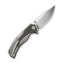 WEKNIFE Ocellus Flipper & Thumb Stud Knife Gray Titanium With Carbon Fiber Inlay (3.44" Hand Rubbed Satin Bohler M390 Blade) WE26008B Sample1 - We Knife