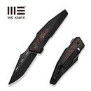 WEKNIFE Pending Flipper Knife Black Titanium Handle With Carbon Fiber Inlay (3.29" Black Stonewashed Bevels Bohler M390 Blade,Black Brushed Flats) WE26026 Sample1 - We Knife