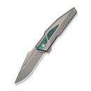 WEKNIFE Pending Flipper Knife Gray Titanium Handle With Composite Resin Inlay (3.29" Stonewashed Bohler M390 Blade) WE26026 Sample2 - We Knife