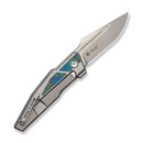 WEKNIFE Pending Flipper Knife Gray Titanium Handle With Composite Resin Inlay (3.29" Stonewashed Bohler M390 Blade) WE26026 Sample2 - We Knife