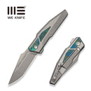 WEKNIFE Pending Flipper Knife Gray Titanium Handle With Composite Resin Inlay (3.29" Stonewashed Bohler M390 Blade) WE26026 Sample2 - We Knife