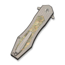 WEKNIFE Pending Flipper Knife Gray Titanium Handle With Composite Resin Inlay (3.75" Hand Rubbed Satin Bohler M390 Blade) WE25100 Sample1 - We Knife