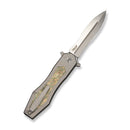 WEKNIFE Pending Flipper Knife Gray Titanium Handle With Composite Resin Inlay (3.75" Hand Rubbed Satin Bohler M390 Blade) WE25100 Sample1 - We Knife