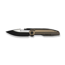 WEKNIFE Reveille Thumb Hole & Thumb Stud Knife Bronze Titanium Handle (3.83" Black Stonewashed Bohler M390 Blade, Satin Flat) WE23057 - 1 - We Knife