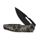 WEKNIFE Reveille Thumb Hole & Thumb Stud Knife Desert Terrain Titanium Handle (3.83" Black Stonewashed Bevels, Black Brushed Flats Bohler M390 Blade) WE23057 - 3 - We Knife