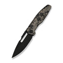 WEKNIFE Reveille Thumb Hole & Thumb Stud Knife Desert Terrain Titanium Handle (3.83" Black Stonewashed Bevels, Black Brushed Flats Bohler M390 Blade) WE23057 - 3 - We Knife
