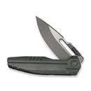 WEKNIFE Reveille Thumb Hole & Thumb Stud Knife Olive Gray Titanium Handle (3.83" Gray Stonewashed Bohler M390 Blade, Satin Flat) WE23057 - 2 - We Knife