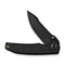 WEKNIFE Ryson Thumb Stud Knife Black Titanium Handle (3.33" Black Stonewashed Bohler M390 Blade) WE24086 - 1