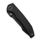 WEKNIFE Ryson Thumb Stud Knife Black Titanium Handle (3.33" Black Stonewashed Bohler M390 Blade) WE24086 - 1