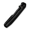 WEKNIFE Ryson Thumb Stud Knife Black Titanium Handle (3.33" Black Stonewashed Bohler M390 Blade) WE24086 - 1