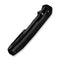 WEKNIFE Ryson Thumb Stud Knife Black Titanium Handle (3.33" Black Stonewashed Bohler M390 Blade) WE24086 - 1