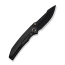 WEKNIFE Ryson Thumb Stud Knife Black Titanium Handle (3.33" Black Stonewashed Bohler M390 Blade) WE24086 - 1