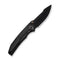 WEKNIFE Ryson Thumb Stud Knife Black Titanium Handle (3.33" Black Stonewashed Bohler M390 Blade) WE24086 - 1