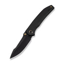 WEKNIFE Ryson Thumb Stud Knife Black Titanium Handle (3.33" Black Stonewashed Bohler M390 Blade) WE24086 - 1