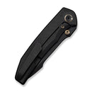 WEKNIFE Ryson Thumb Stud Knife Black Titanium Handle (3.33" Black Stonewashed Bohler M390 Blade) WE24086 - 1