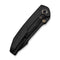 WEKNIFE Ryson Thumb Stud Knife Black Titanium Handle (3.33" Black Stonewashed Bohler M390 Blade) WE24086 - 1