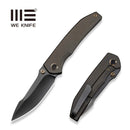 WEKNIFE Ryson Thumb Stud Knife Bronze Titanium Handle (3.33" Polished Gray Bohler M390 Blade) WE24086 - 3