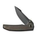 WEKNIFE Ryson Thumb Stud Knife Bronze Titanium Handle (3.33" Polished Gray Bohler M390 Blade) WE24086 - 3