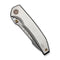 WEKNIFE Ryson Thumb Stud Knife Gray Titanium Handle (3.33" Hugin Damasteel Blade) WE24086 - DS1