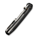 WEKNIFE Ryson Thumb Stud Knife Gray Titanium Handle (3.33" Hugin Damasteel Blade) WE24086 - DS1