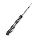 WEKNIFE Ryson Thumb Stud Knife Gray Titanium Handle (3.33" Hugin Damasteel Blade) WE24086 - DS1