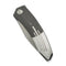 WEKNIFE Sine Wave Flipper Knife Gray Hand Rubbed & Satin Titanium Handle (3.98" Stonewashed Bohler M390 Blade) WE23069B - 2