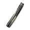 WEKNIFE Sine Wave Flipper Knife Polished Gray & Satin Titanium Handle (3.98" Polished Gray Bohler M390 Blade) WE23069B - 3